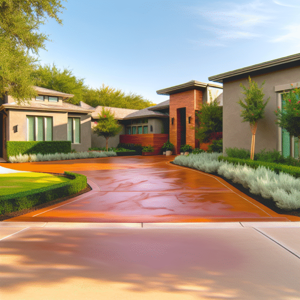 Colored Concrete Driveways