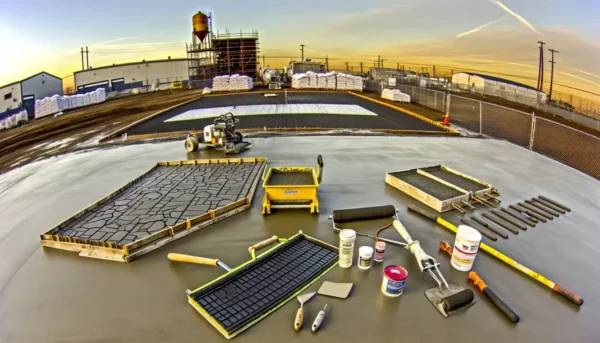 stamped concrete tools