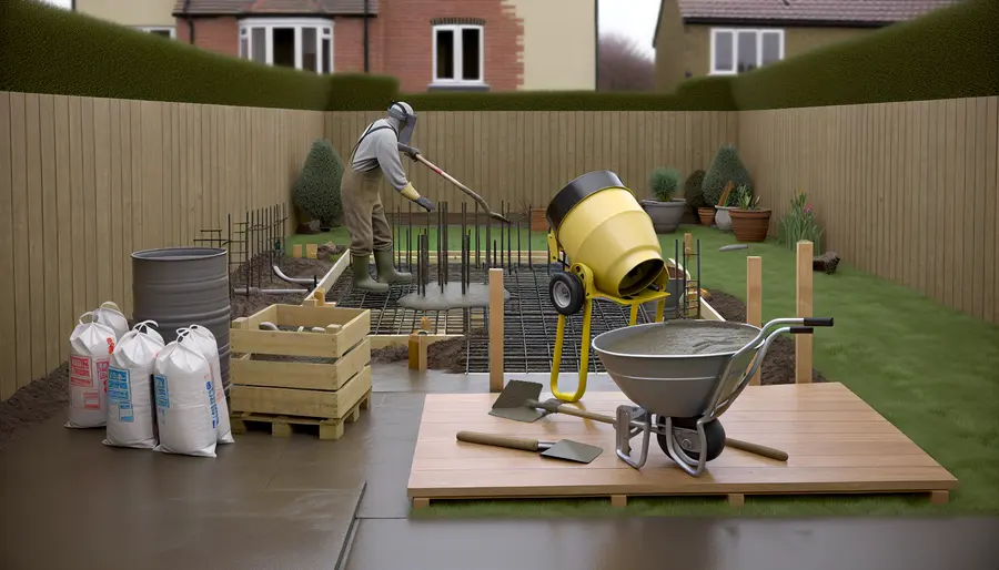 concrete mixing tools